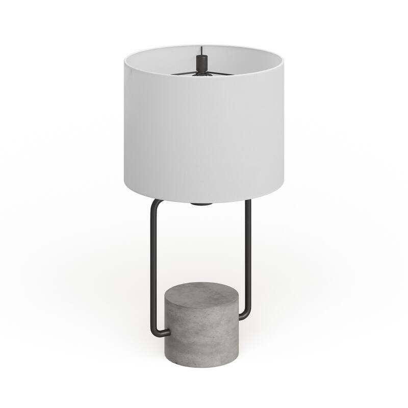 Howland Table Lamp Blackened Bronze and Concrete