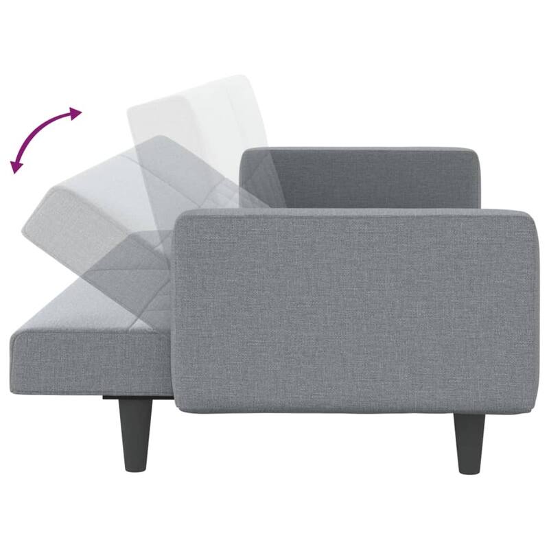 vidaXL Sofa Bed Loveseat Convertible Sofa Bed with Cushions for Studio Fabric - 86.6" x 35" x 27.6"