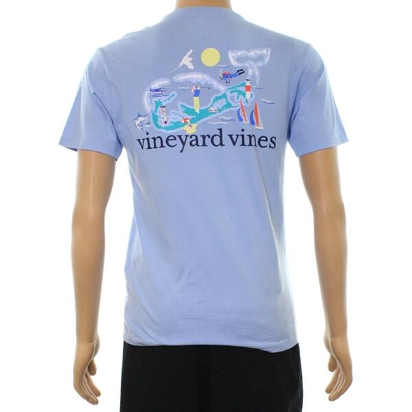 Shop Vineyard Vines Blue Mens Size S Bermuda Whale Graphic Tee T Shirt Overstock 21893101