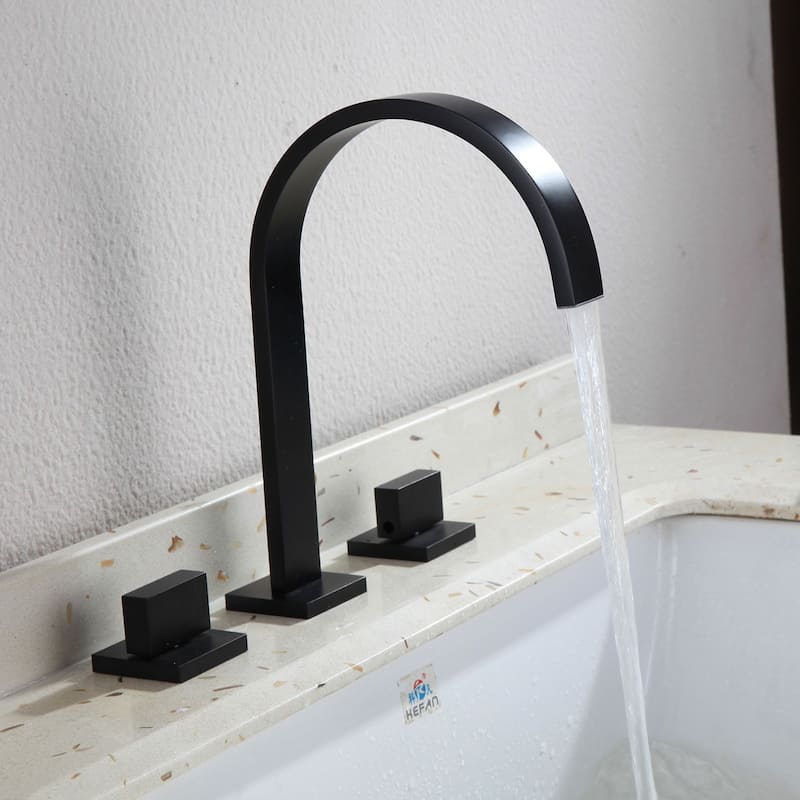 Widespread Bathroom Vessel Faucet with Two Handles
