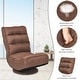 preview thumbnail 10 of 10, Costway Gaming Chair Fabric 6-Position Folding Lazy Sofa 360 Degree - See Details