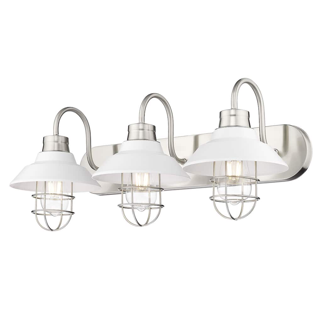 Golden Lighting 3320-BA3 WHT Lana 3 Light 26" Wide Bathroom Vanity