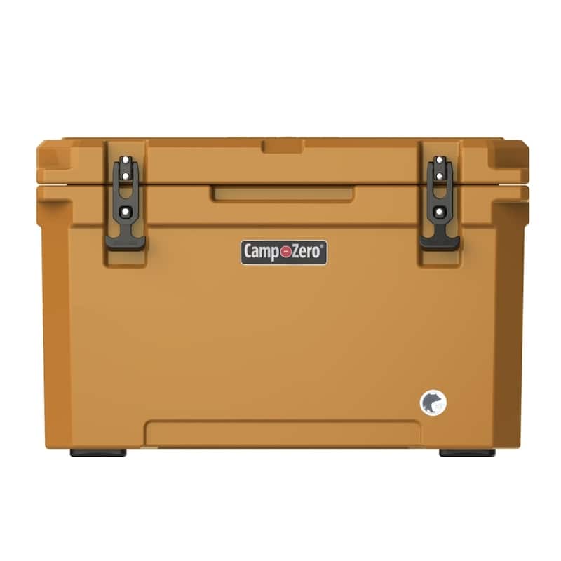 CAMP-ZERO 40L 42 Quart Premium Cooler With Molded-In Drink Holders - Clay