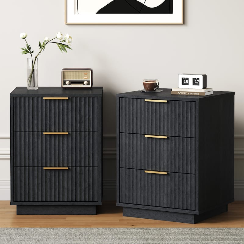 3-Drawer Nightstand for Bedroom