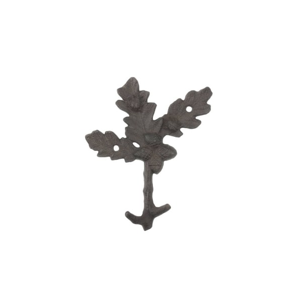 Cast Iron Oak Tree Leaves with Acorns Decorative Metal Tree Branch ...