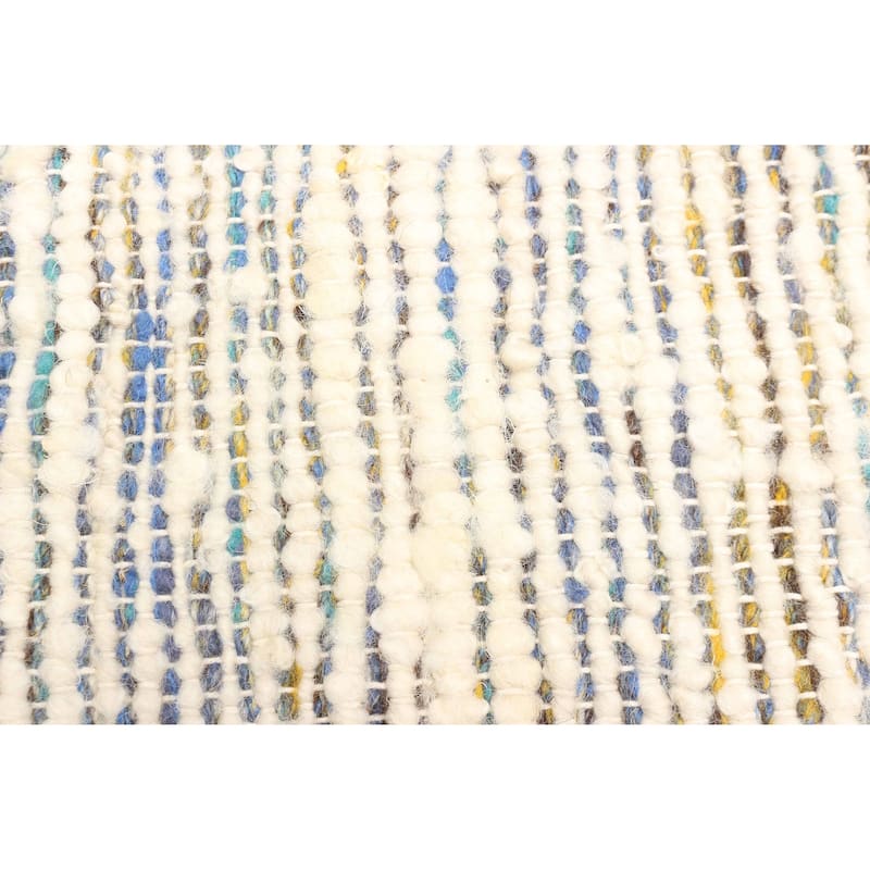 ECARPETGALLERY Braid weave Sienna Cream Wool Rug - 5'0 x 8'0