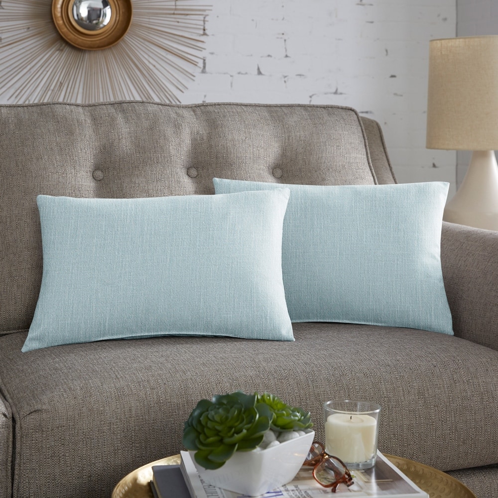 Sorra Home Linen Texture Pillows (Set of 2)