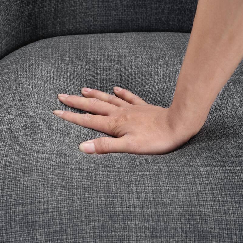 Wyatt 27.5" Textured Accent Chair - Light Brown Finish Solid Wood Legs