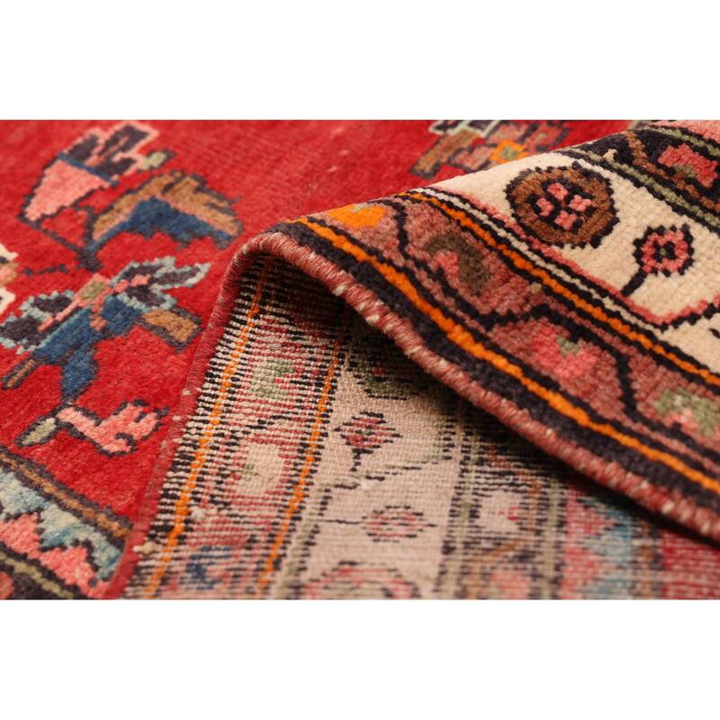 ECARPETGALLERY Hand-knotted Anadol Red Wool Rug - 3'10 x 10'7