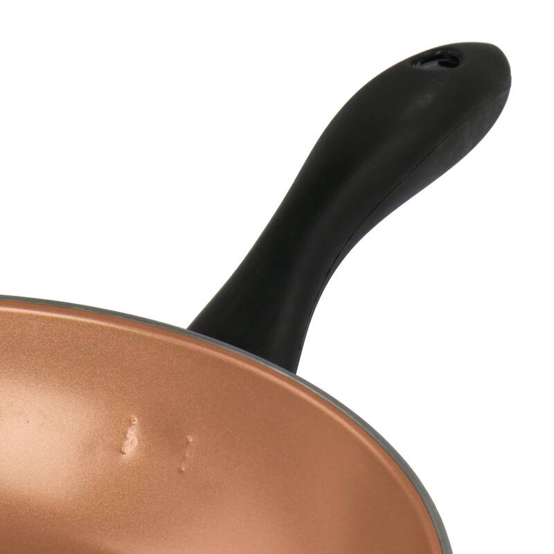 7 Piece Carbon Steel Nonstick Cookware Set in Black and Copper