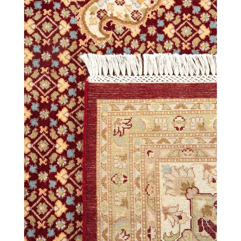 Overton Hand Knotted Wool Vintage Inspired Traditional Mogul Red Area Rug - 9 X 12