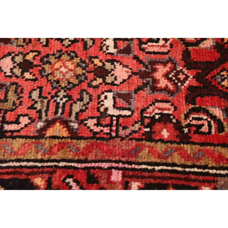 ECARPETGALLERY Hand-knotted Andelz Red Wool Rug - 3'4 x 10'6