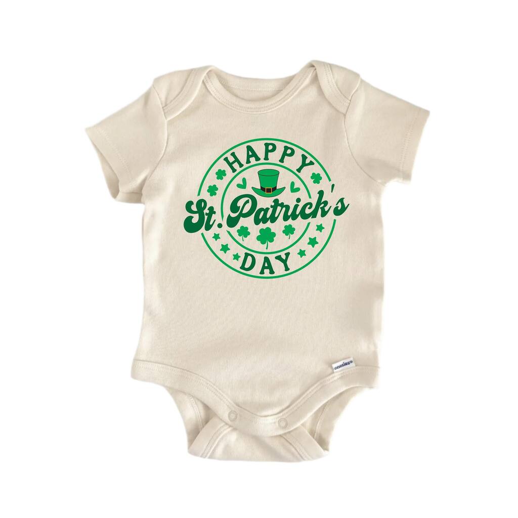 Happy St. Patrick's Day - Baby Boy Girl Clothes Infant Bodysuit Funny Cute Newborn