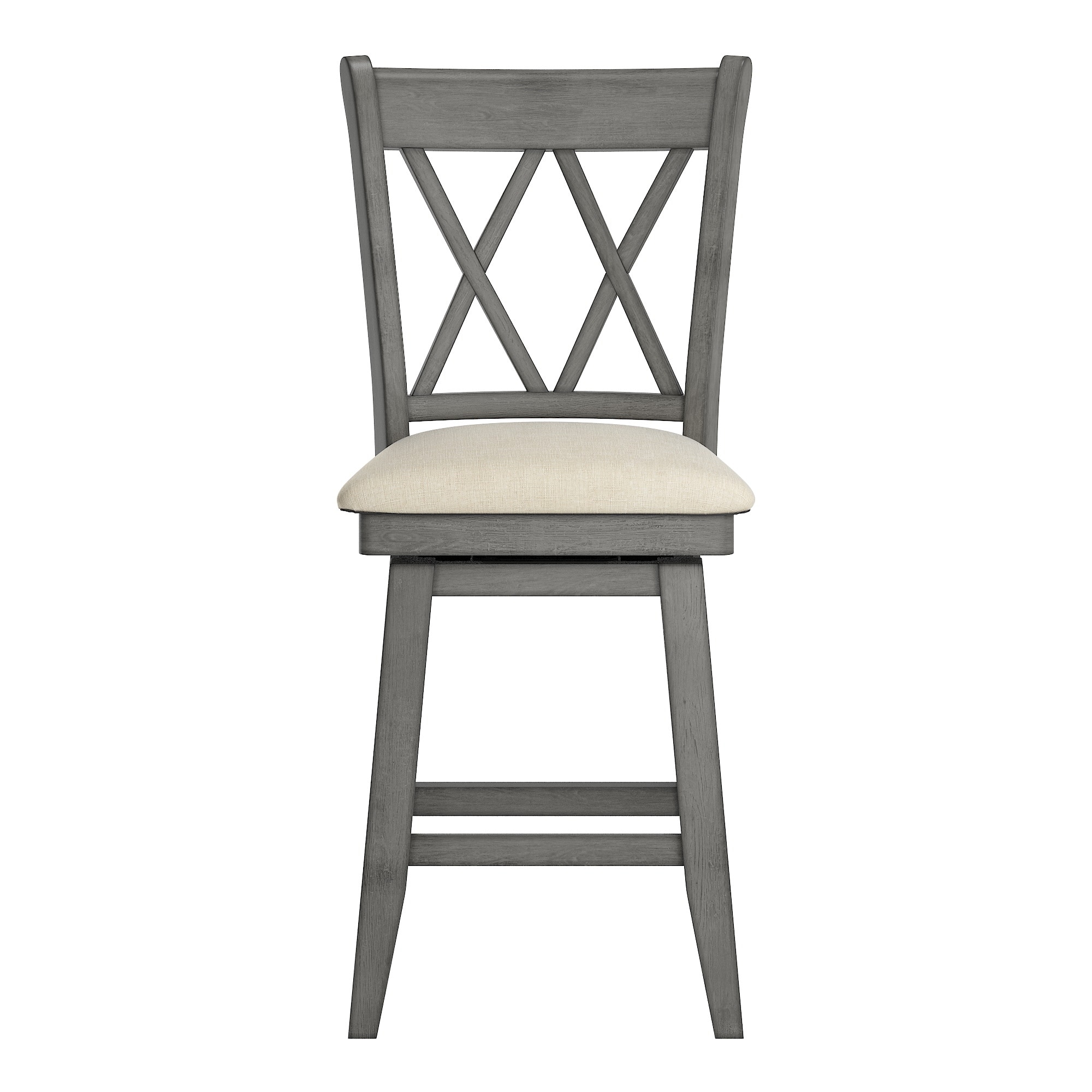 Eleanor double x back wood swivel bar stool by inspire top q classic