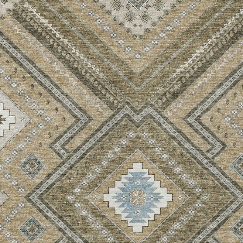 HomeRoots Tribal Transitional Rectangle Outdoor Rug