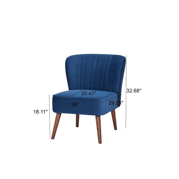 dimension image slide 2 of 5, Carson Carrington Tagerod Armless Slipper Chair