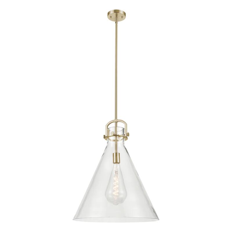 Innovations Lighting Downtown Urban - Newton Cone - 1 Light 18" Stem Hung Arched-Frame Pendant