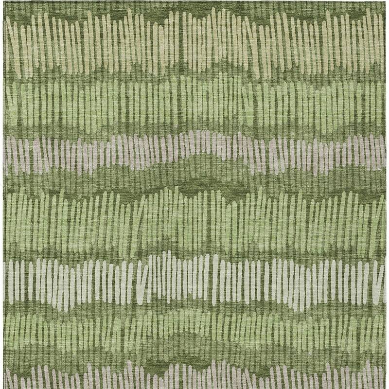 HomeRoots Striped Transitional Rectangle Outdoor Rug