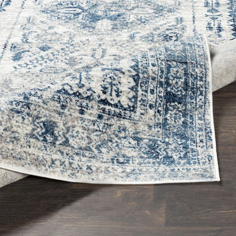 Livabliss Monte Carlo Updated Traditional Medallion Area Rug