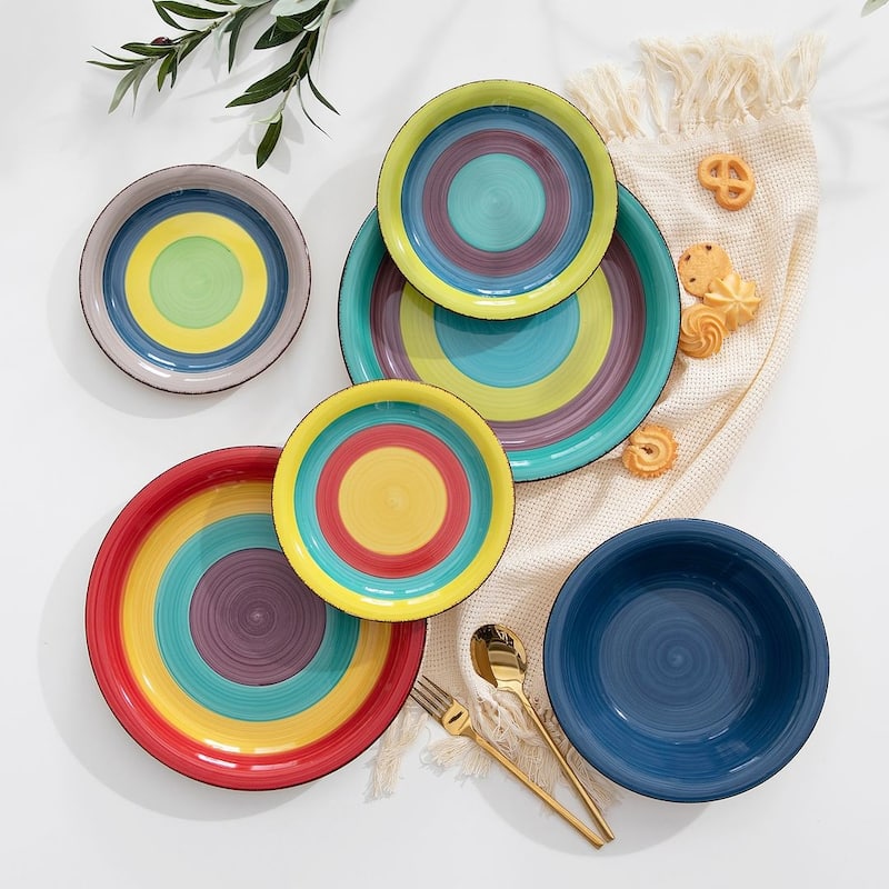 vancasso Arco Stoneware Multicolor Dinnerware Set