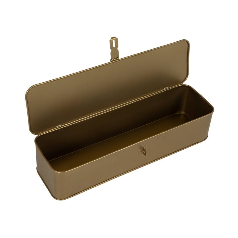 Decorative Metal Boxes with Lid, Set of 3