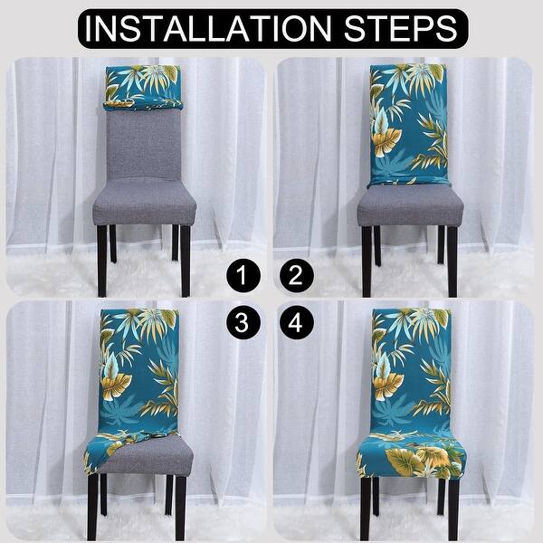 Gold+White Desirable Life Pack of 10 Dining Chair Covers Bronzing Gold Flower Print Removable Washable Spandex Stretch Decorative Chair Slipcovers Set for Party Wedding Home Decorations Gold+White Desirable Life Pack of 10 Dining Chair Covers Bronzing Gold Flower Print Removable Washable Spandex Stretch Decorative Chair Slipcovers Set for Party Wedding Home Decorations
