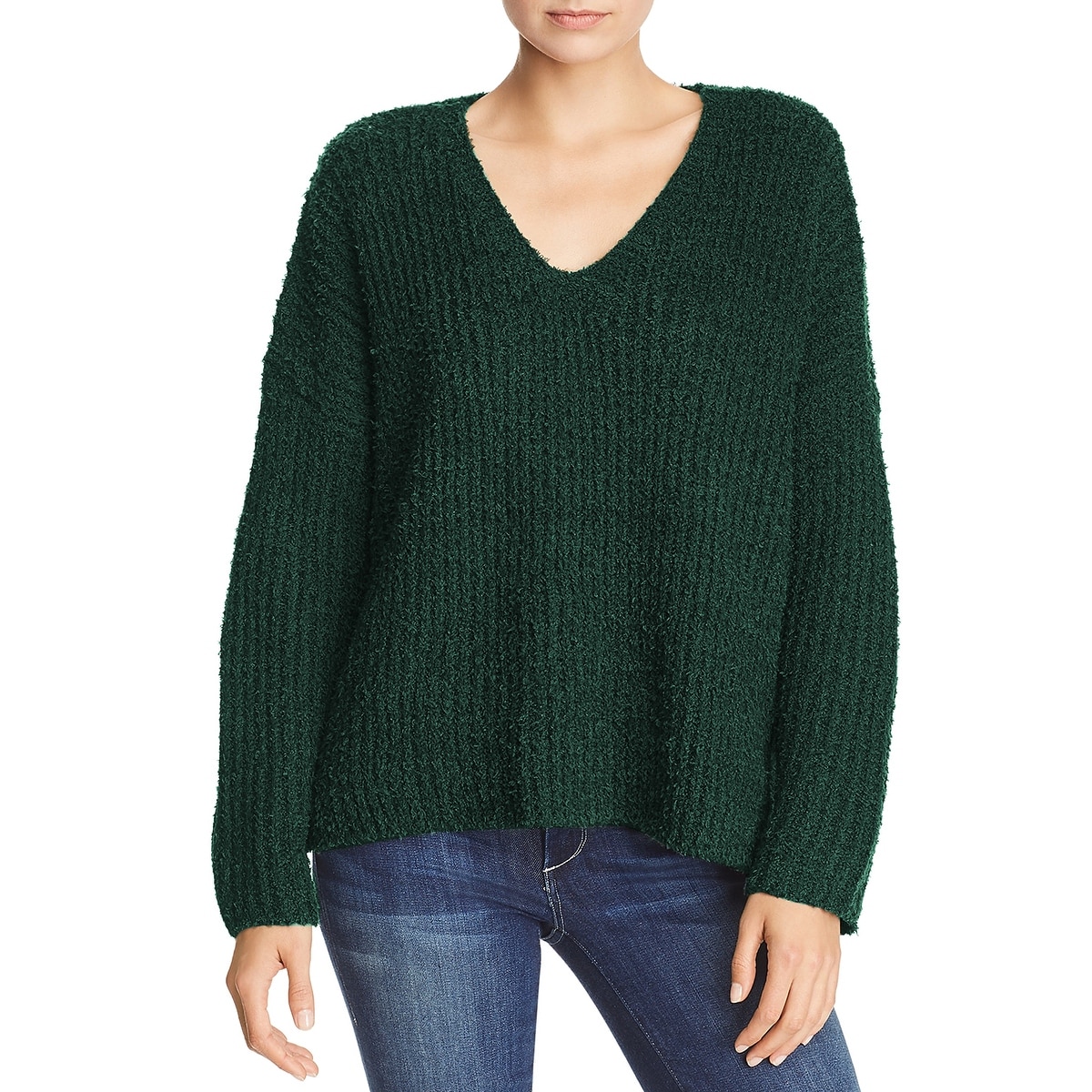 emerald green sweater