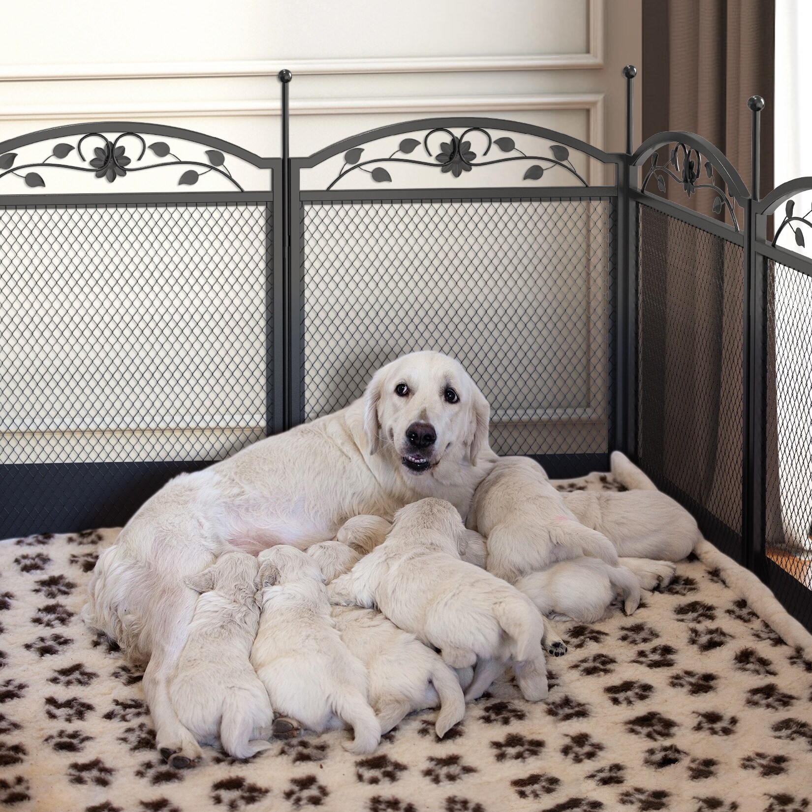 Dog-Whelping-Box-Playpen-Fence