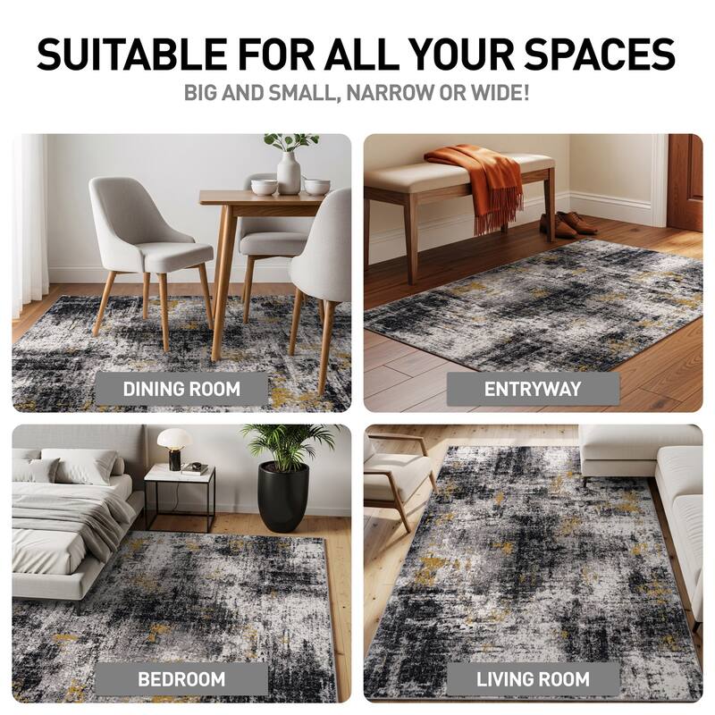 World Rug Gallery Adare Contemporary Abstract Area Rug