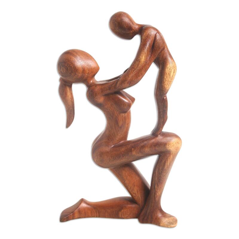 Novica Handmade Take You Higher Wood Sculpture
