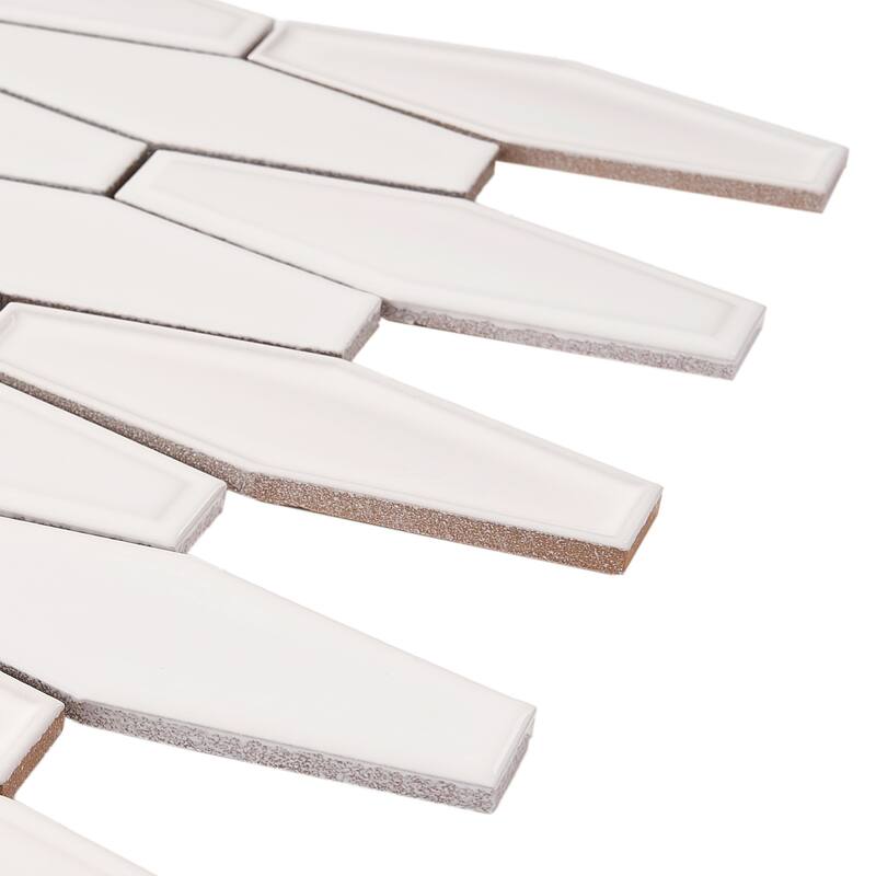 Honeycomb 1.5" x 4.9" Glossy Porcelain Mosaic Tile