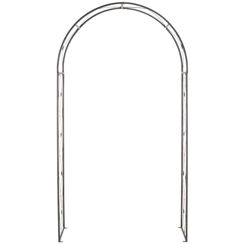 SAFAVIEH Outdoor Aryanna 98" Archway - Black Rust