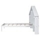 preview thumbnail 29 of 39, Wood Platform Bed with House-shaped Storage Headboard and Built-in LED
