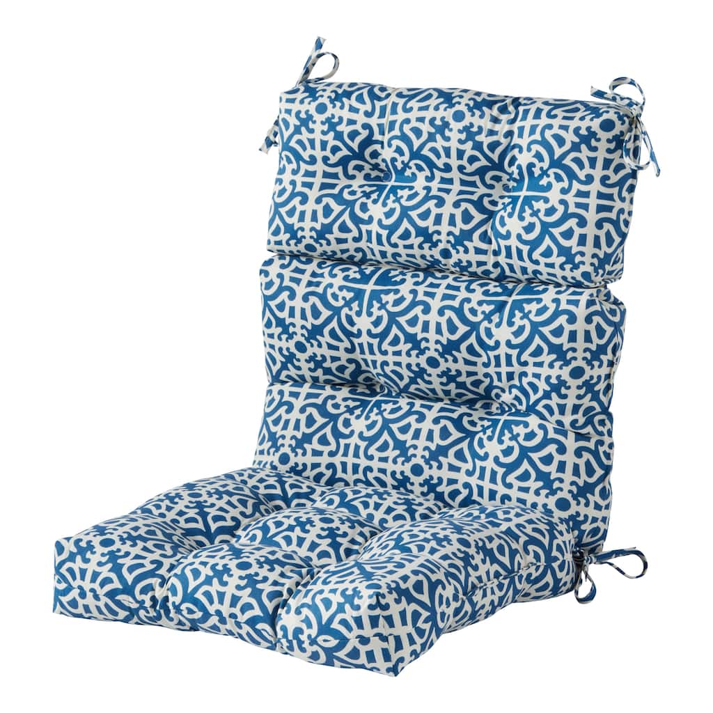 Greendale 44x22-inch Outdoor Indigo High-Back Chair Cushion (Cushion Only)