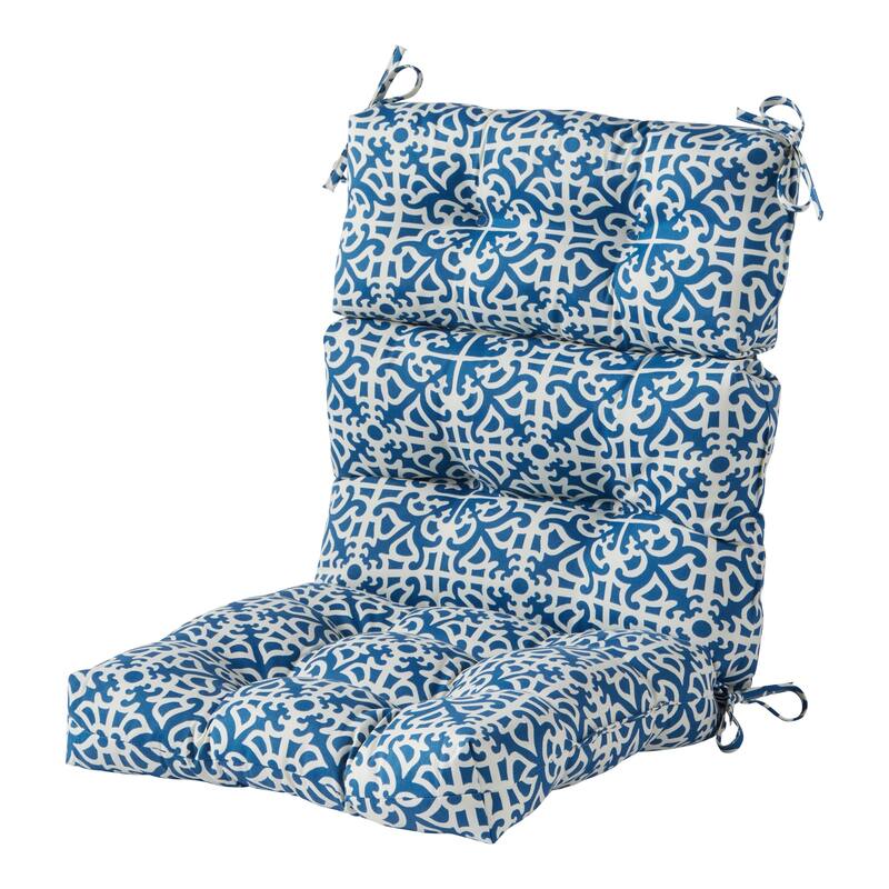 Greendale 44x22-inch Outdoor Indigo High-Back Chair Cushion (Cushion Only)