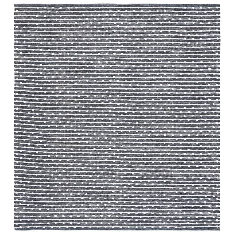SAFAVIEH Handmade Montauk Millie Casual Rug - 6' Square - Grey/Ivory