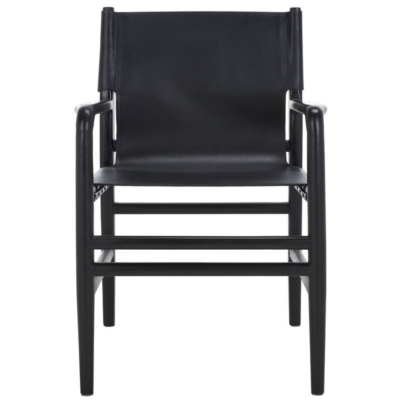 SAFAVIEH Couture Cassaphina Solid Wood Arm Chair, Fully Assembled - 22"W x 23"D x 34"H