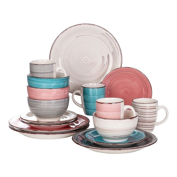 vancasso Bella 16-Piece Vintage Stoneware Dinnerware Set for 4. Opens flyout.