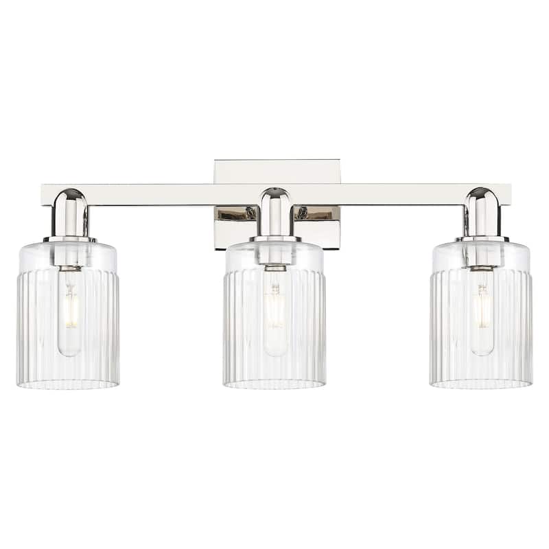 Innovations Lighting 716-3W-11-24 Hadley Vanity Hadley 3 Light 24" - Polished Nickel / Clear