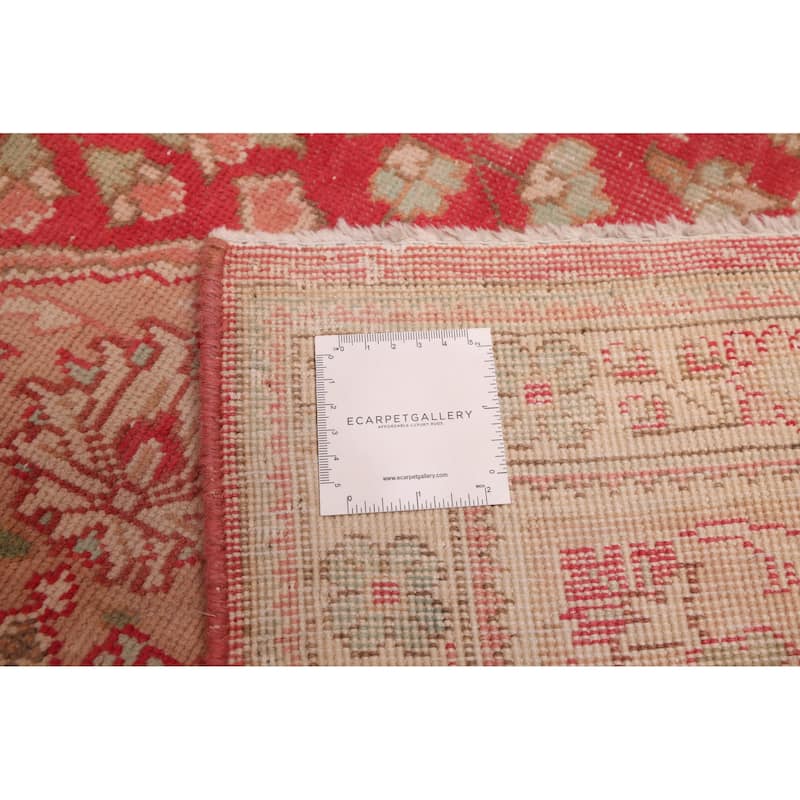 ECARPETGALLERY Hand-knotted Antalya Vintage Red Wool Rug - 9'7 x 12'11