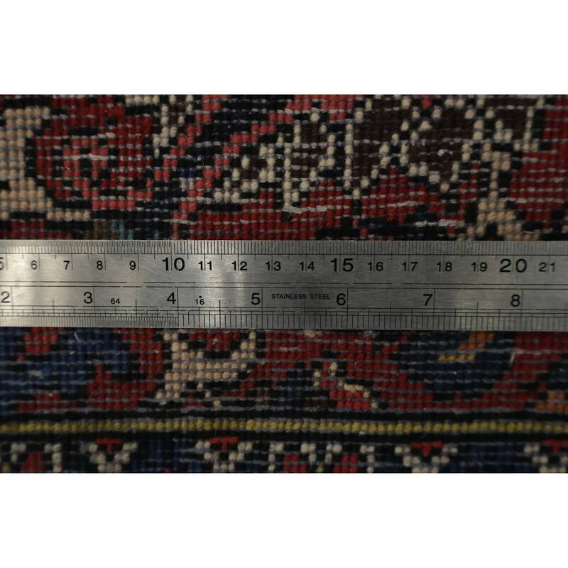 Hand Knotted Oriental 100% Wool Carpet Traditional Floral Red Bakhtiari Area Rug - 12' 2'' X 8' 6''