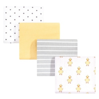 Hudson Baby Infant Boy Cotton Flannel Receiving Blankets, Duck, One Size - Duck - One Size