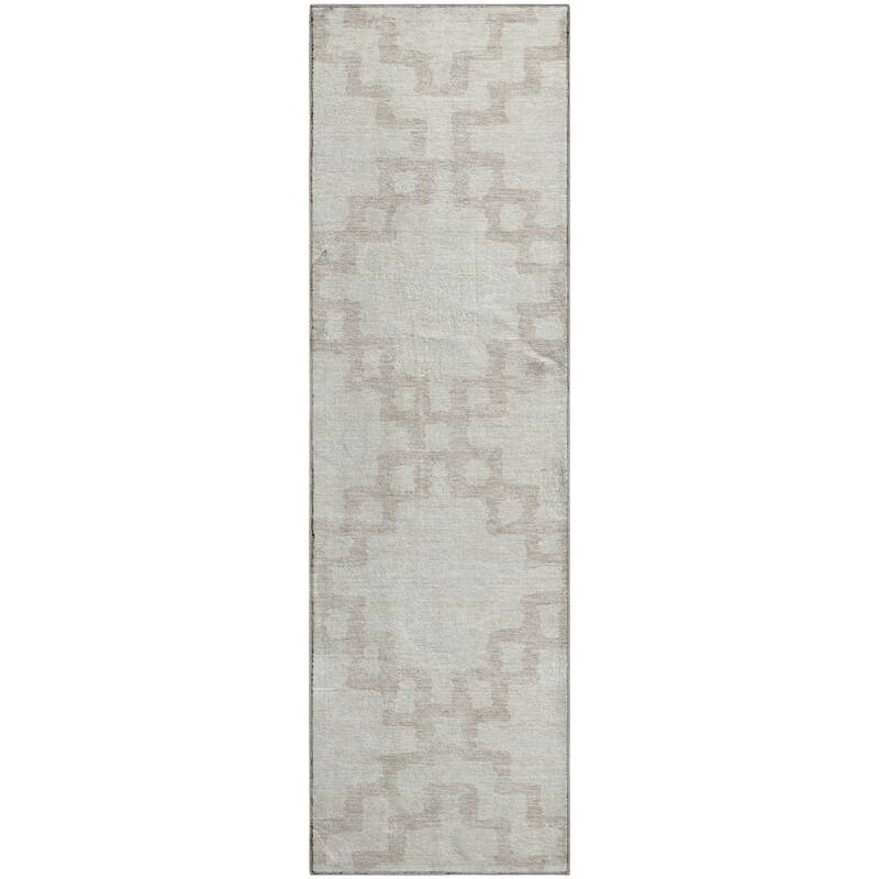 Premium Washable Super Soft Geo Trellis Mayfield Rug