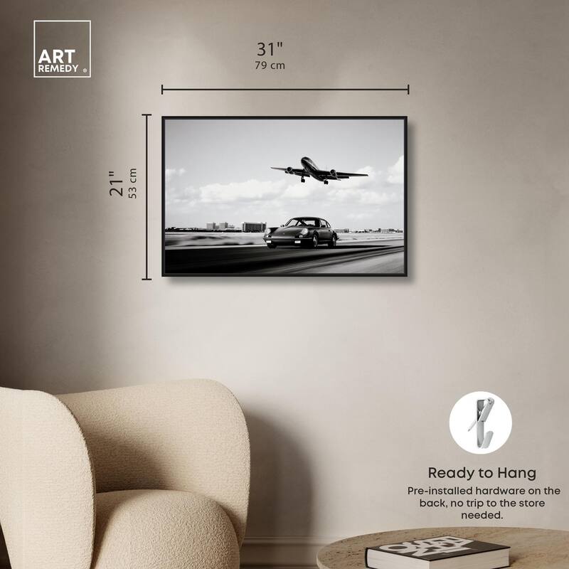 Sports Car Takeoff Canvas by Art Remedy