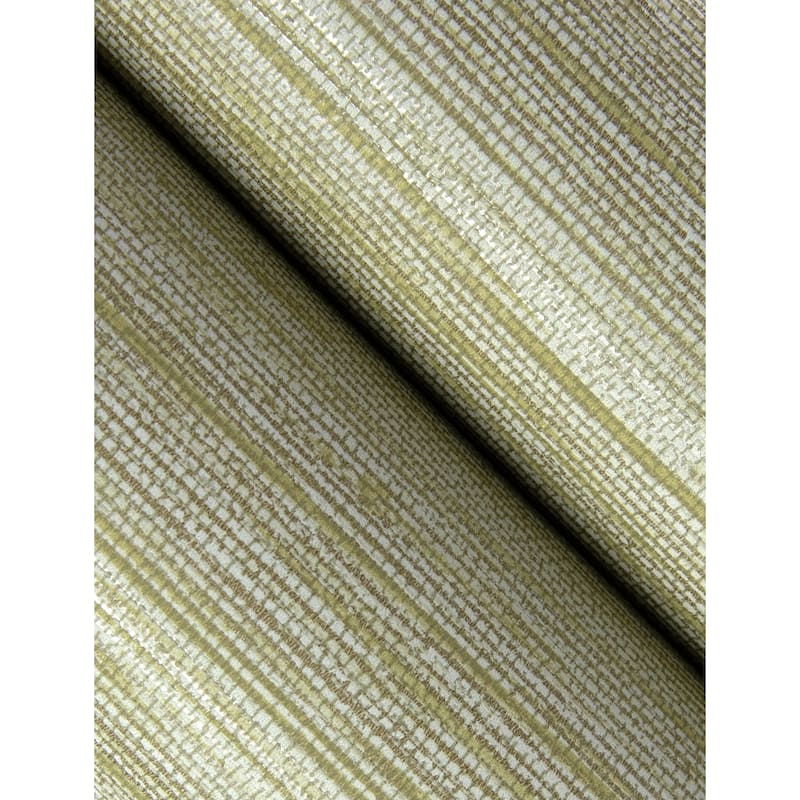A-Street Prints Sheehan Gold Faux Grasscloth Wallpaper