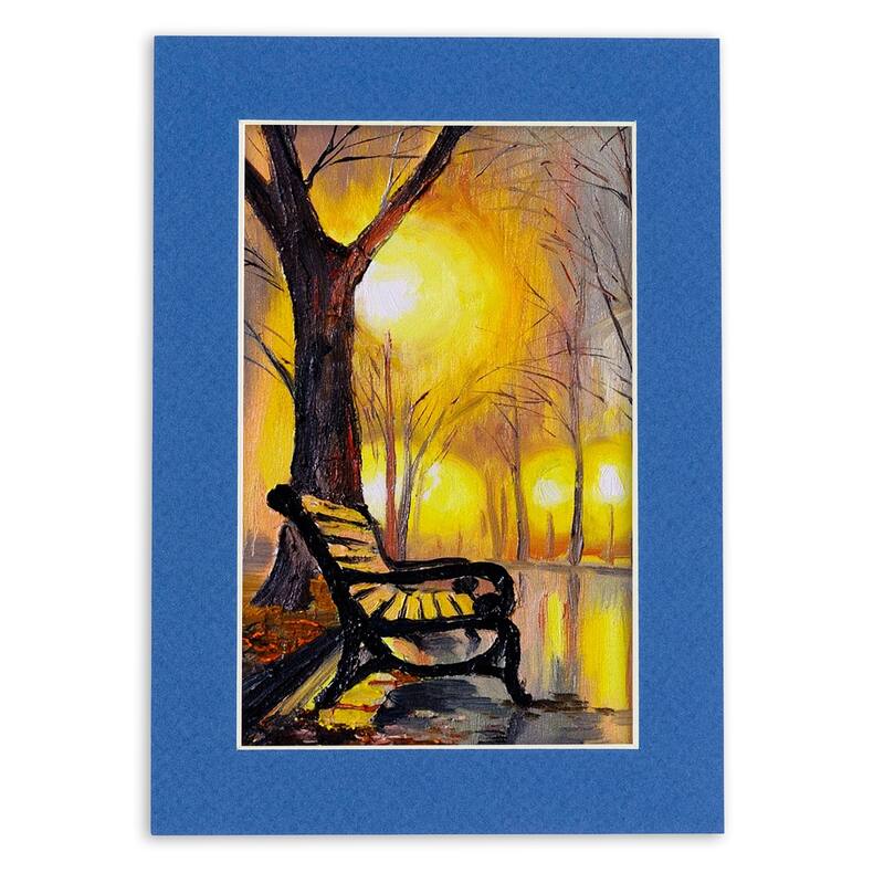 12x12 Mat for 8x8 Photo - Royal Blue Matboard for Frames Measuring 12 x 12 Inches - To Display Art Measuring 8 x 8 Inches