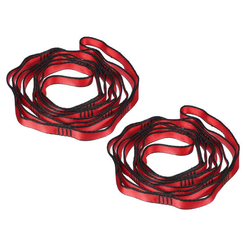 25KN Daisy Chain Yoga Extend Belt 1.8M, 2Pcs Climbing Straps for Exercise - 1.8M