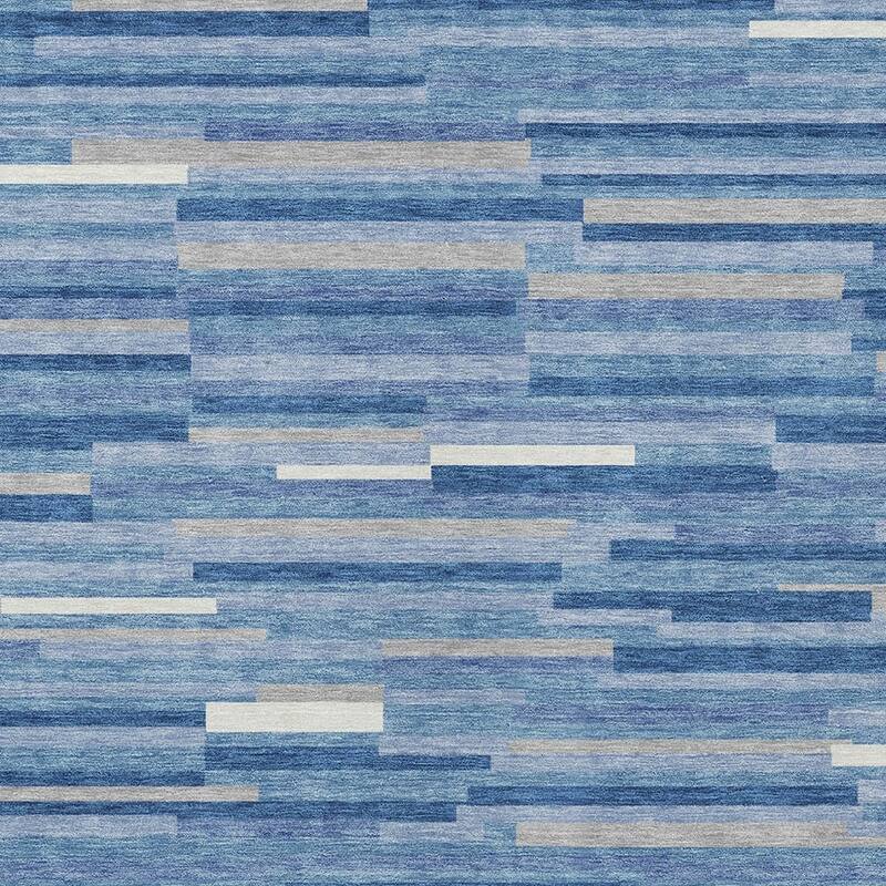 HomeRoots Striped Transitional Rectangle Outdoor Rug