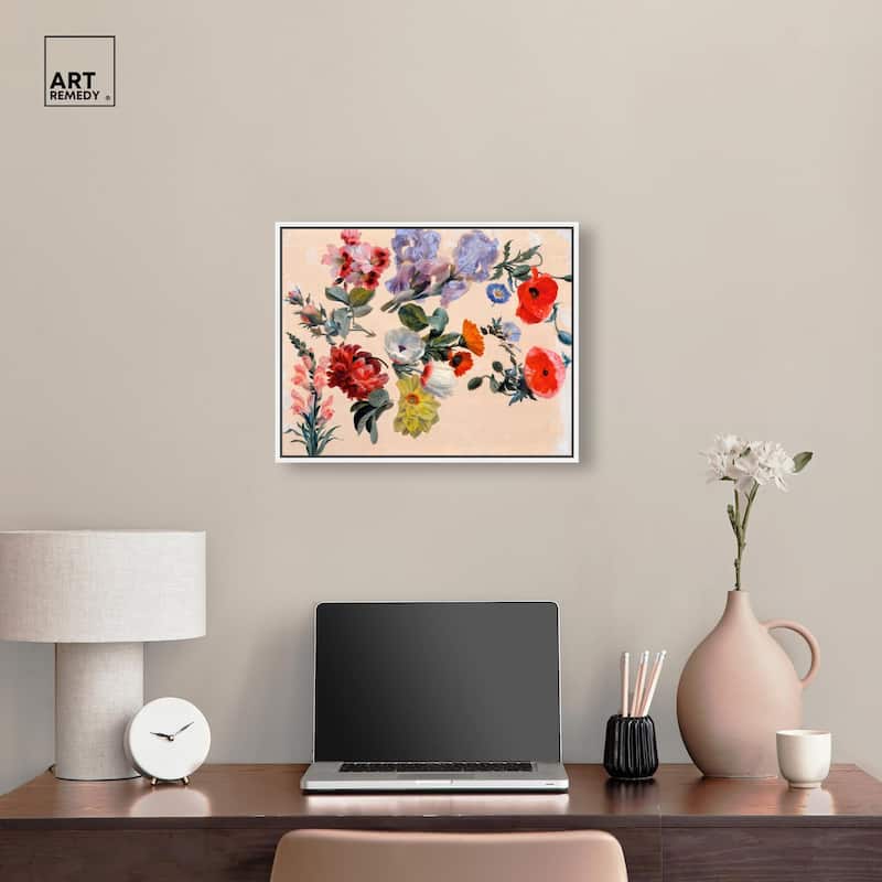Summer Flowers Canvas by Art Remedy