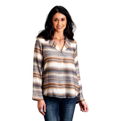 Stetson Western Shirt Womens L/S Serape Brown 11-050-0590-7059 BR